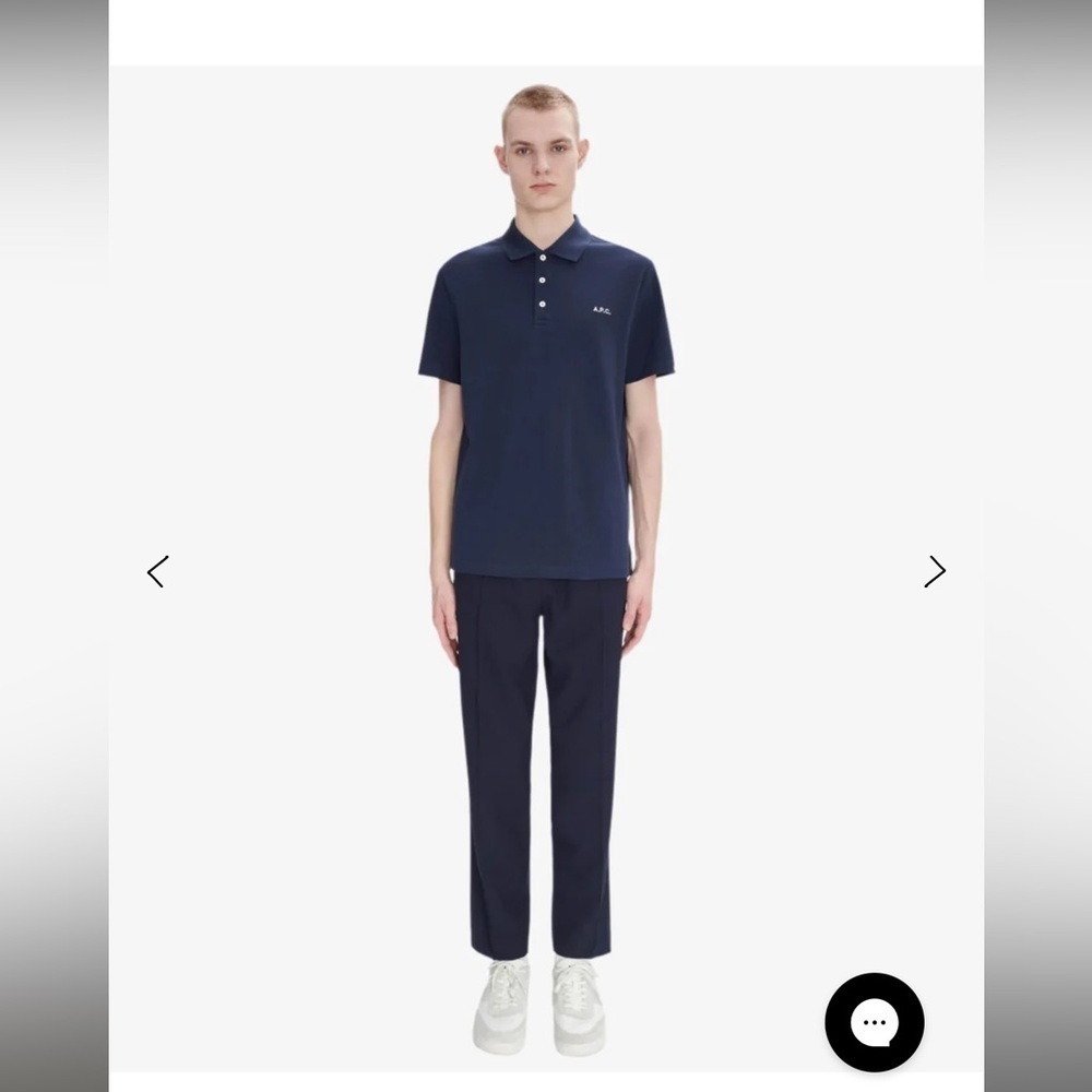 A.P.C.
organic cotton
STANDARD POLO SHIRT Sz  S
$210.00